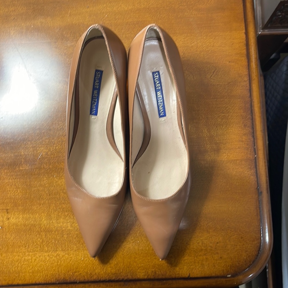 Stuart Weitzman size 7 - clear block heel